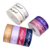 Colorful ribbon rolls are used to decorate the gift box packaging with the words "Just for you" Item Picture